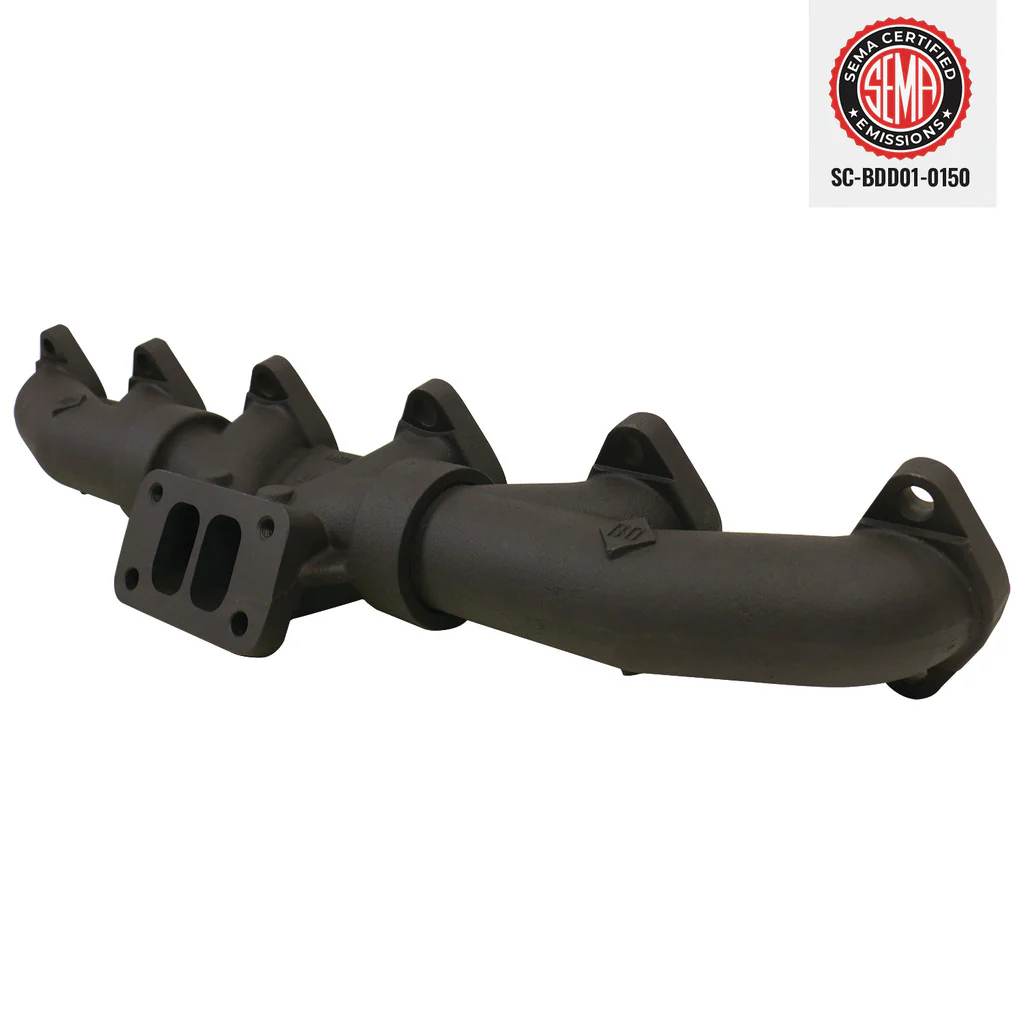 EXHAUST MANIFOLD KIT STOCK/T3 DODGE 24-VALVE 5.9L CUMMINS 1998.5-2002 - Image 2