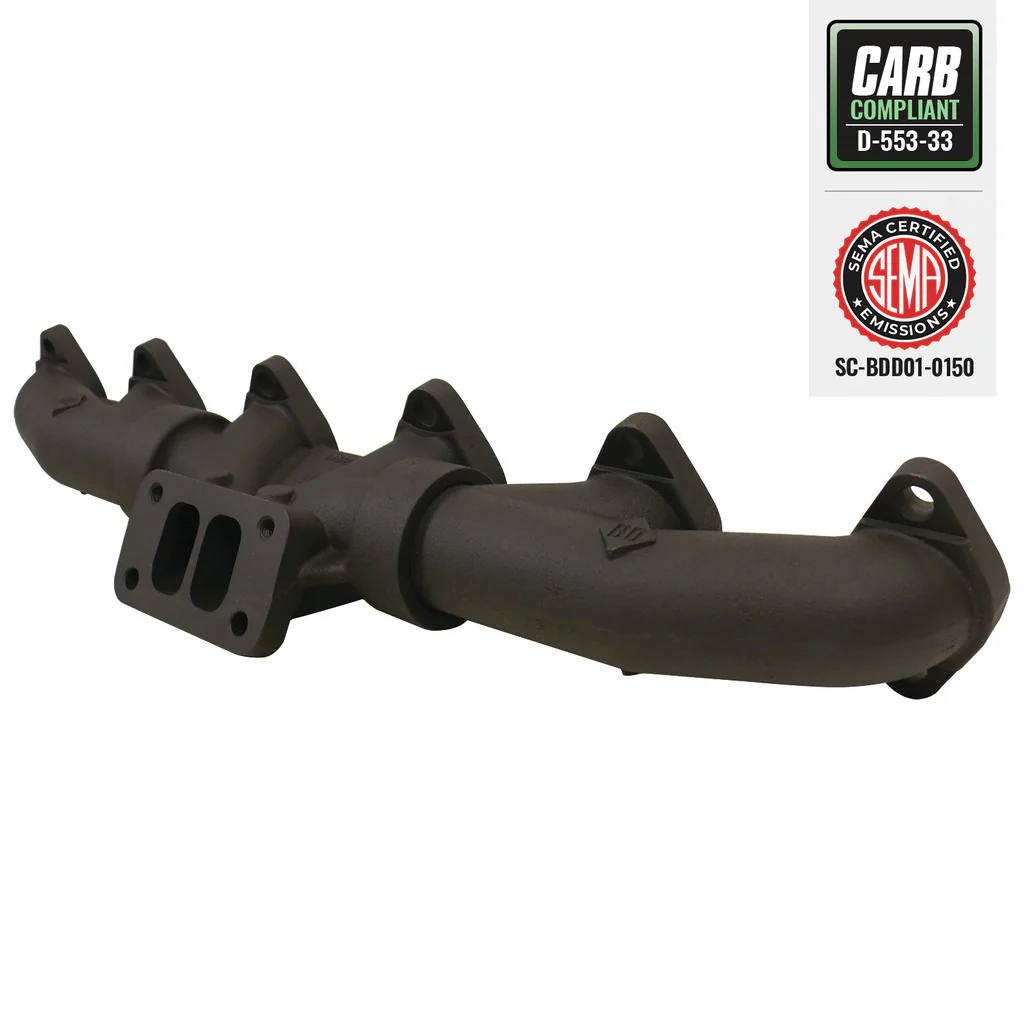 EXHAUST MANIFOLD KIT STOCK/T3 DODGE 24-VALVE 5.9L CUMMINS 1998.5-2002 - Image 4